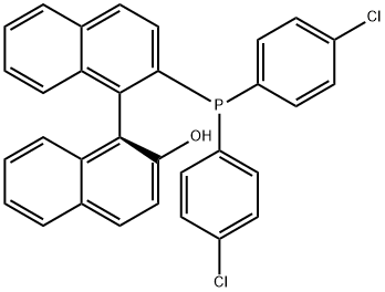 (R)-2'-[Bis(4-chlorophenyl)phosphino]-[1,1'-binaphthalen]-2-ol, 99% Struktur