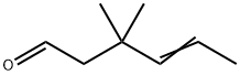 4-Hexenal, 3,3-dimethyl- Struktur