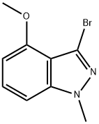 3-Bromo-4-methoxy-1-methyl-1H-indazole Struktur