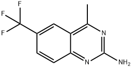 4-methyl-6-(trifluoromethyl)quinazolin-2-amine Struktur