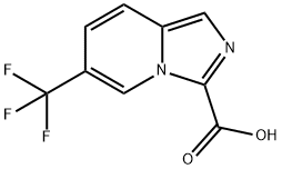 6-(Trifluoromethyl)imidazo[1,5-a]pyridine-3-carboxylic acid Struktur