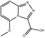 5-methoxy-[1,2,4]triazolo[4,3-a]pyridine-3-carboxylic acid Struktur