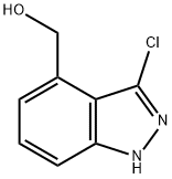 (3-chloro-1H-indazol-4-yl)methanol Struktur