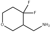 (4,4-difluorotetrahydro-2H-pyran-3-yl)methanamine Struktur