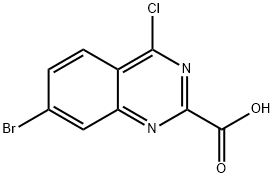 7-bromo-4-chloroquinazoline-2-carboxylic acid Struktur