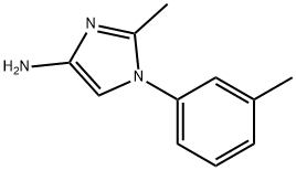 2-methyl-1-(m-tolyl)-1H-imidazol-4-amine Struktur