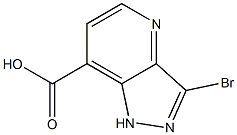 3-bromo-1H-pyrazolo[4,3-b]pyridine-7-carboxylic acid Struktur