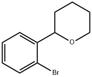 2-(2-bromophenyl)tetrahydro-2H-pyran Struktur