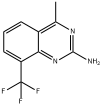 4-methyl-8-(trifluoromethyl)quinazolin-2-amine Struktur