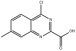 4-chloro-7-methylquinazoline-2-carboxylic acid Struktur