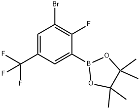 3-Bromo-2-fluoro-5-trifluoromethylphenylboronic acid pinacol ester Struktur