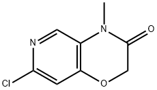 7-Chloro-4-methyl-4H-pyrido[4,3-b][1,4]oxazin-3-one Struktur