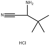 2-amino-3,3-dimethylbutanenitrile hydrochloride Struktur