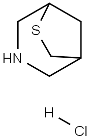 6-thia-3-azabicyclo[3.2.1]octane hydrochloride Struktur