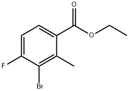 ethyl 3-bromo-4-fluoro-2-methylbenzoate Struktur