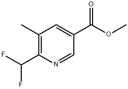 6-Difluoromethyl-5-methyl-nicotinic acid methyl ester Struktur