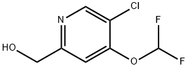 (5-chloro-4-(difluoromethoxy)pyridin-2-yl)methanol Struktur