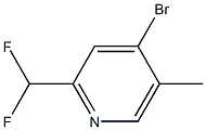 4-bromo-2-(difluoromethyl)-5-methylpyridine Struktur