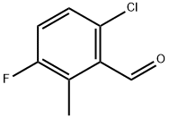 6-chloro-3-fluoro-2-methylbenzaldehyde Struktur