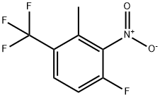 1-Fluoro-3-methyl-2-nitro-4-(trifluoromethyl)benzene Struktur