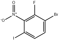 3-Bromo-2-fluoro-6-iodonitrobenzene Struktur