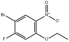 1-Bromo-4-ethoxy-2-fluoro-5-nitrobenzene Struktur