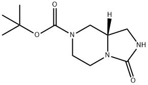 tert-butyl (S)-3-oxohexahydroimidazo[1,5-a]pyrazine-7(1H)-carboxylate Struktur