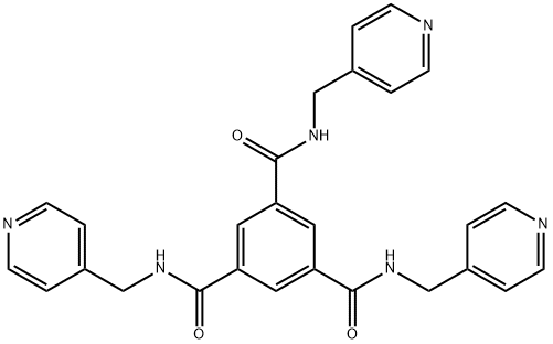 1,3,5-Benzenetricarboxamide, N1,N3,N5-tris(4-pyridinylmethyl)- Struktur