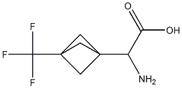 2-amino-2-[3-(trifluoromethyl)bicyclo[1.1.1]pentan-1-yl]acetic acid Struktur