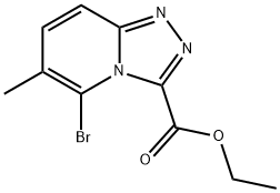 ethyl 5-bromo-6-methyl-[1,2,4]triazolo[4,3-a]pyridine-3-carboxylate Struktur