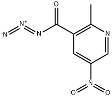 azido(2-Methyl-5-nitropyridin-3-yl)Methanone Struktur