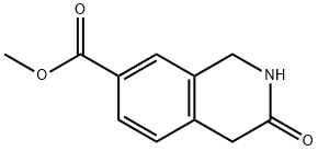 methyl 3-oxo-1,2,3,4-tetrahydroisoquinoline-7-carboxylate Struktur