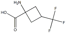 1-amino-3-(trifluoromethyl)cyclobutane-1-carboxylic acid Struktur