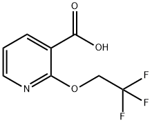 2-(2,2,2-Trifluoroethoxy)pyridine-3-carboxylic acid Struktur