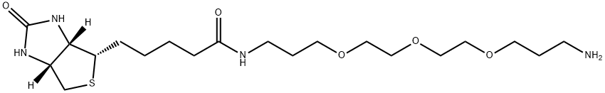 N-(13-amino-4,7,10-trioxatridecanyl)-D-biotinamide Struktur