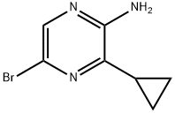 5-Bromo-3-cyclopropylpyrazin-2-amine Structure