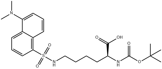 N-alpha-Boc-Nepsilon-dansyl-L-lysine Struktur