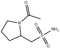 (1-acetylpyrrolidin-2-yl)methanesulfonamide Struktur