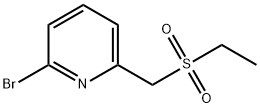 2-bromo-6-[(ethanesulfonyl)methyl]pyridine Struktur