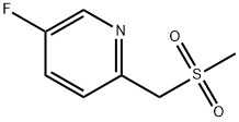 5-fluoro-2-(methanesulfonylmethyl)pyridine Struktur