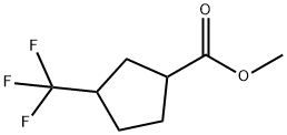 methyl 3-(trifluoromethyl)cyclopentane-1-carboxylate Struktur