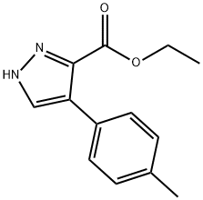 1H-Pyrazole-3-carboxylic acid, 4-(4-Methylphenyl)-, ethyl ester Struktur