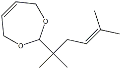 2-(2,5-dimethylhex-4-en-2-yl)-4,7-dihydro-2H-1,3-dioxepine Struktur