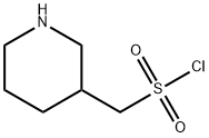 (piperidin-3-yl)methanesulfonyl chloride Struktur