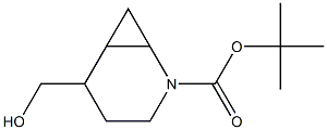 tert-butyl 5-(hydroxymethyl)-2-azabicyclo[4.1.0]heptane-2-carboxylate Struktur