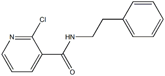 2-chloro-N-(2-phenylethyl)pyridine-3-carboxamide Struktur