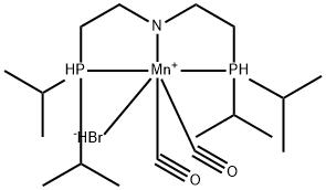 Bromodicarbonyl[bis[2-(diisopropylphosphino)ethyl]amine]manganese(I) Struktur