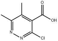 3-chloro-5,6-dimethylpyridazine-4-carboxylic acid Struktur