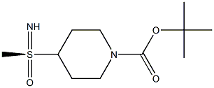 tert-butyl 4-(S-methylsulfonimidoyl)piperidine-1-carboxylate Struktur