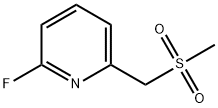 2-fluoro-6-(methanesulfonylmethyl)pyridine Struktur